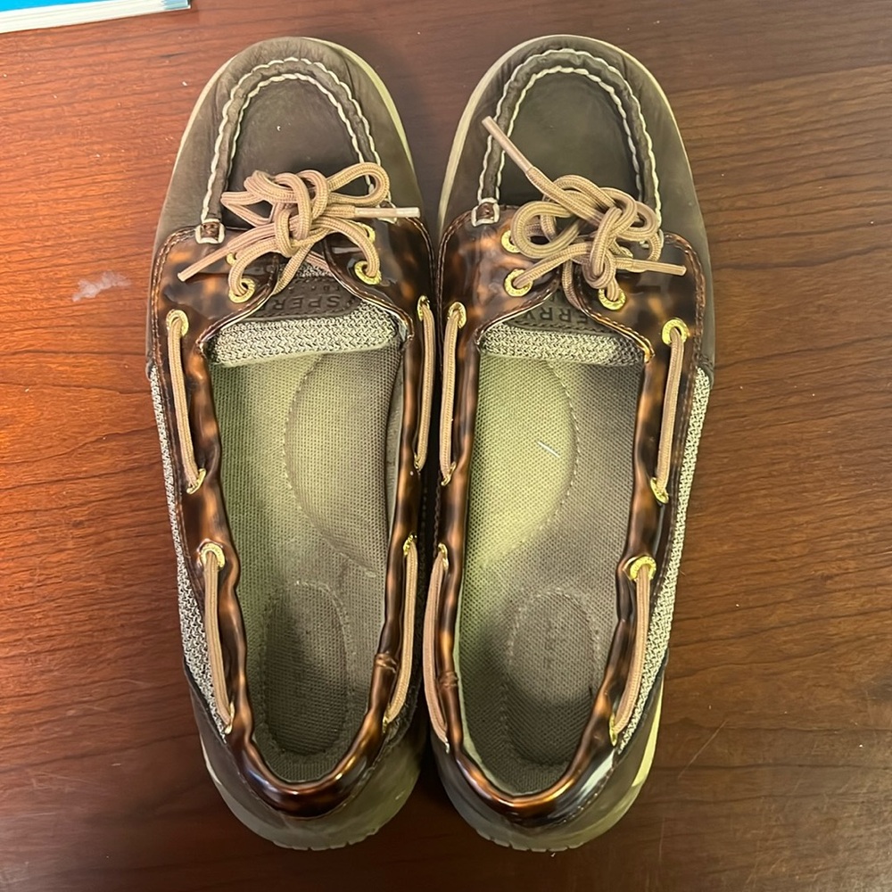 Sperry brown and tan shoes size 7 used